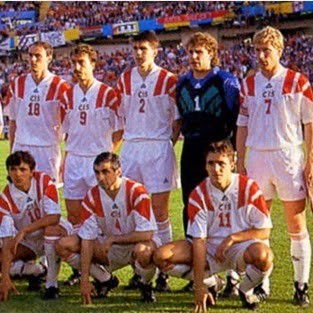 T-shirt invité de l'équipe nationale de l'URSS (SIC) 1992