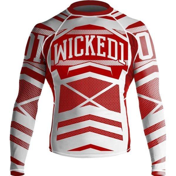 Рашгард мужской Wicked One Stern red - white