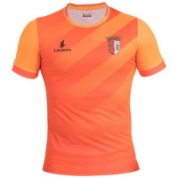 A forma masculina do goleiro do clube de futebol Braga 2017/2018 Inicio (conjunto: T-shirt + calções + leggings)
