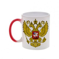 Кружка красная, хамелеон Сборная России