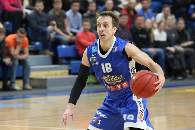 Баскетбольная майка Калев Таллин детская синяя 2017/18 S