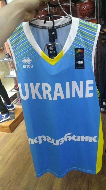 Баскетбольная майка Украина мужская синяя 2017/18 XL