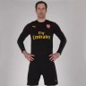 Men's goalkeeper kit of football club Arsenal London Petr Cech 2018/2019 Home (set: T-shirt + shorts + gaiters)