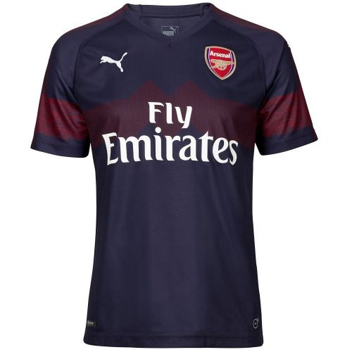 A forma do clube de futebol Arsenal London 2018/2019 Visitante (conjunto: T-shirt + calções + leggings)