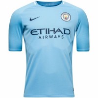 T-shirt do clube de futebol Manchester City 2017/2018 Inicio