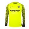The male kit of the goalkeeper of the football club of Malaga 2016/2017 (set: T-shirt + shorts + leggings)