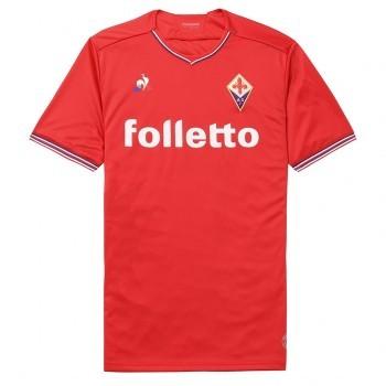 A forma do clube de futebol Fiorentina 2017/2018 (conjunto: T-shirt + calções + leggings)