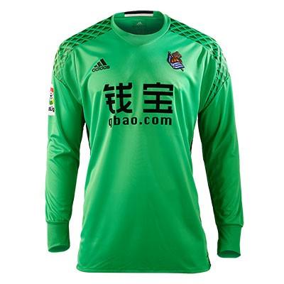 T-shirt de goleiro de futebol masculino Real Sociedad 2016/2017