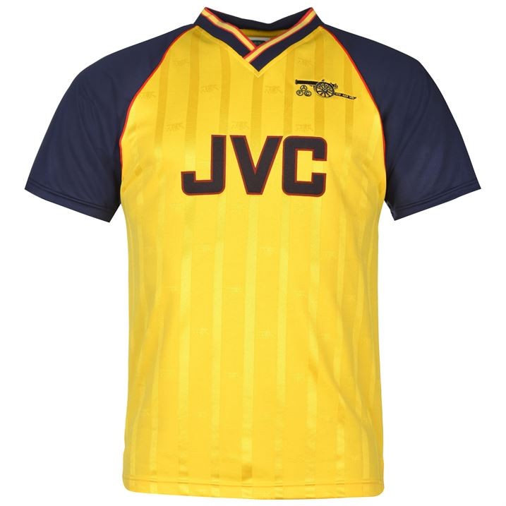 Форма футбольного клуба Арсенал гостевая 1989 (комплект: футболка + шорты + гетры)