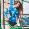 Рашгард женский Aim Military Uniqueness Skin Blue