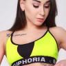 Топ спортивный Euphoria FBV11-23008 Жен. Салатовая вставка