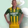 A forma do clube de futebol Den Haag 2016/2017 (conjunto: T-shirt + calções + leggings)