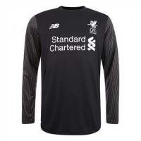 The male kit of the goalkeeper of the football club Liverpool 2017/2018 Home (set: T-shirt + shorts + leggings)