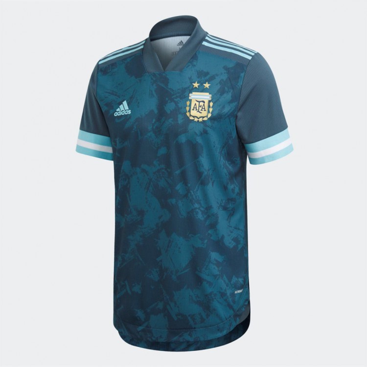 Детская форма сборной Аргентины 2020/2021 Гостевая (комплект: футболка + шорты + гетры) 