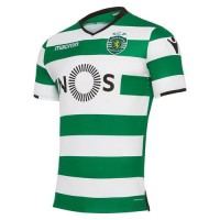 La forma del club de fútbol Sporting 2017/2018 Inicio (conjunto: camiseta + pantalones cortos + polainas)