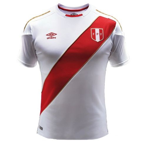 The kit of Peru national football team World Cup 2018 Home (set: T-shirt + shorts + leggings)