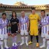 The kit of the football club Real Valladolid 2016/2017 (set: T-shirt + shorts + leggings)