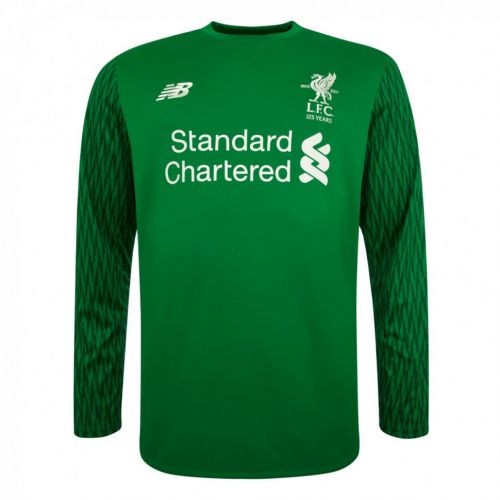 T-shirt masculina de futebol do goleiro Liverpool 2017/2018 Convidado