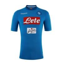 A forma do clube de futebol SSC Napoli 2017/2018 Home (unidade: T-shirt + short + leggings)