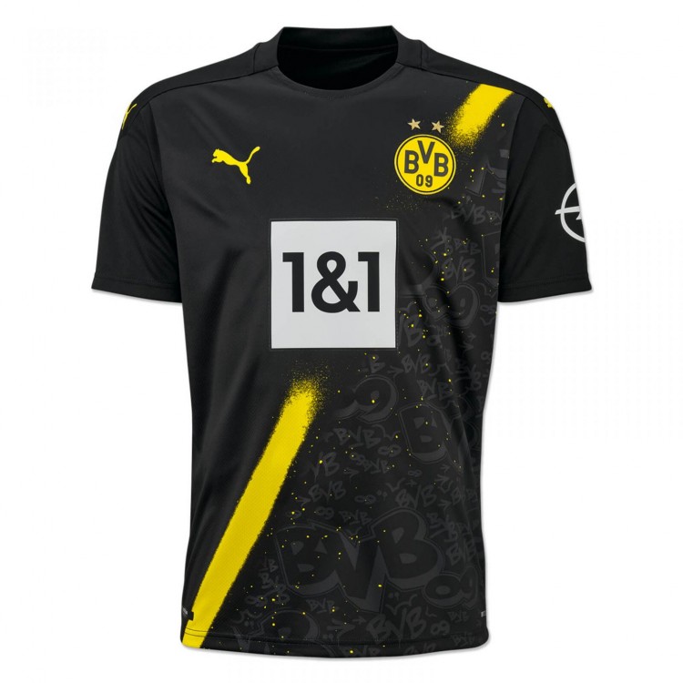 Форма футбольного клуба Боруссия Дортмунд 2020/2021 Гостевая (комплект: футболка + шорты + гетры)  