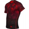Рашгард мужской Venum Fusion Compression T-shirt - Black Red Short Sleeves