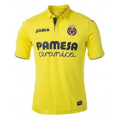 A forma do clube de futebol Villarreal 2017/2018 (conjunto: T-shirt + calções + leggings)