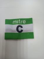 Капитанская повязка "C" зелёно-белая