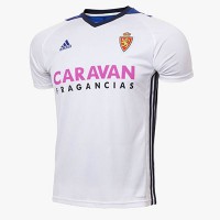 A forma do clube de futebol Real Zaragoza 2017/2018 (conjunto: T-shirt + calções + leggings)