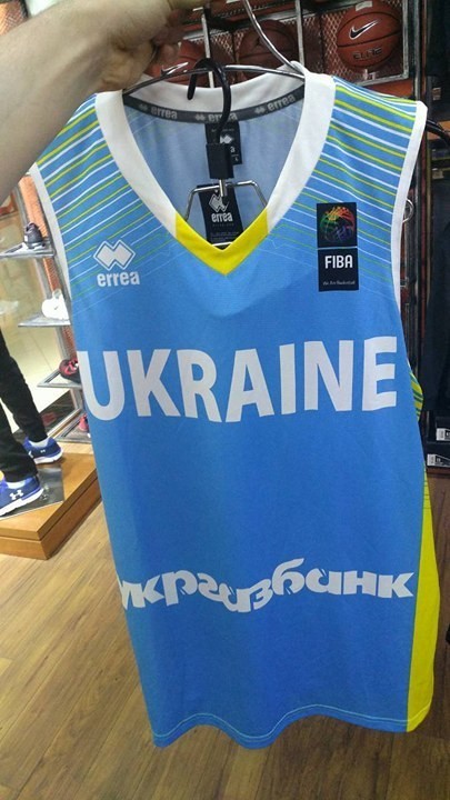Баскетбольная форма Украина мужская синяя 2017/18 2XL