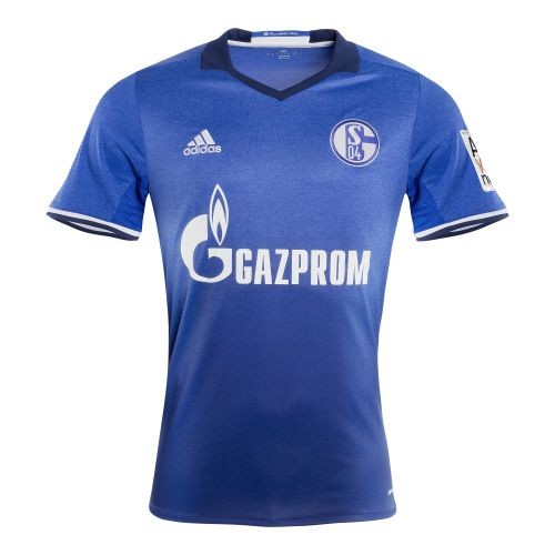 A forma do clube de futebol Schalke 04 2017/2018 Inicio (conjunto: T-shirt + calções + leggings)