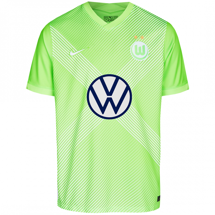 Детская футболка футбольного клуба Вольфсбург 2020/2021 Домашняя 