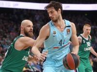 Баскетбольные шорты Барселона мужские голубые 2017/18 6XL