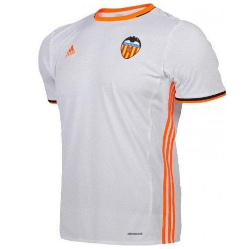 A forma do clube de futebol Valencia 2016/2017 Inicio (conjunto: T-shirt + calções + leggings)
