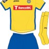 La forma del club de fútbol Aroka 2015/2016 (conjunto: camiseta + pantalones cortos + polainas)