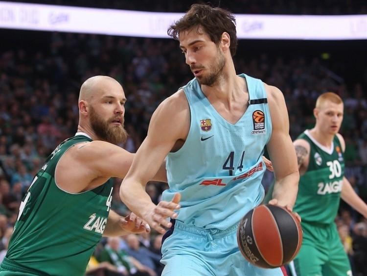 Баскетбольные шорты Барселона мужские голубые 2017/18 M