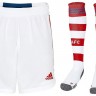 Детская форма футбольного клуба Арсенал 2021/2022 Домашняя (комплект: футболка + шорты + гетры)     