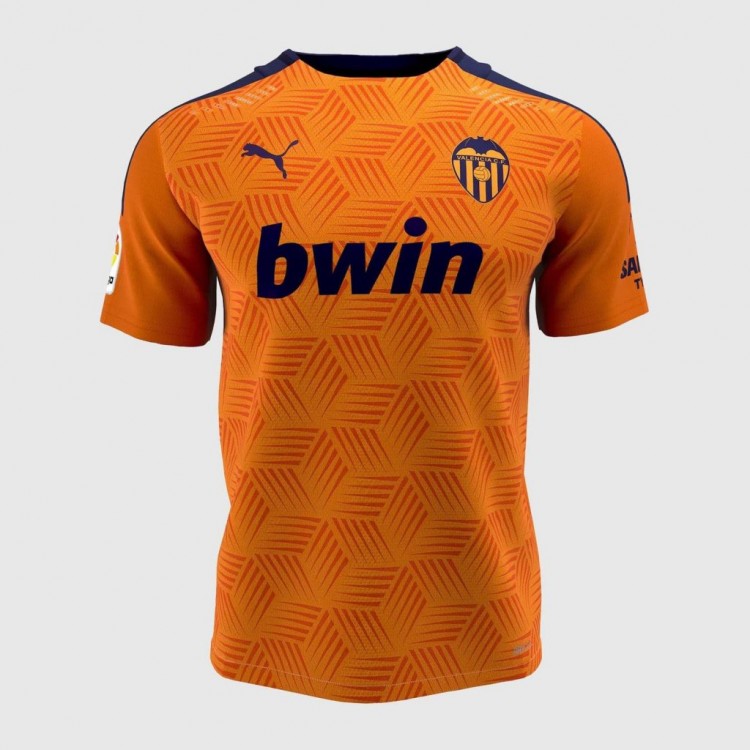 Форма футбольного клуба Валенсия 2020/2021 Гостевая (комплект: футболка + шорты + гетры)  