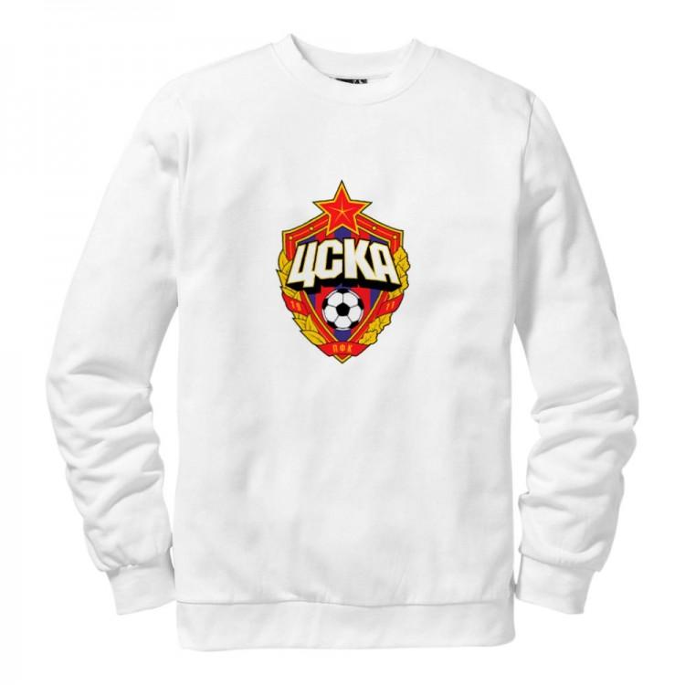Мужской белый свитшот ЦСКА