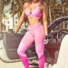 Легинсы для фитнеса Super Hot FBL 231098 Жен. Розовый
