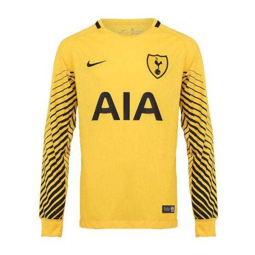 A forma masculina do guarda-redes do clube de futebol Tottenham 2017/2018 Inicio (conjunto: T-shirt + short + leggings)