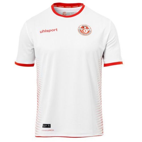 Forma da equipa nacional da Tunísia no campeonato do mundo de futebol de 2018 Inicio (set: T-shirt + calções + leggings)